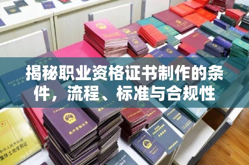太湖揭秘职业资格证书制作的条件，流程、标准与合规性